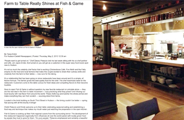 Farm to Table Really Shines at Fish & Game